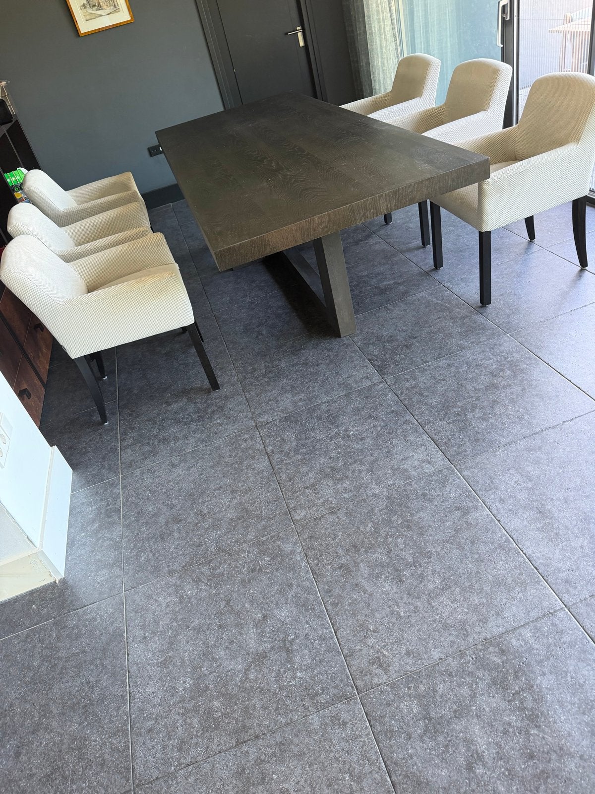Keijser & Co elegante eettafel met 6 stoelen, Huis en Inrichting, Tafels | Eettafels, Ophalen, 100 tot 150 cm, Eikenhout, 200 cm of meer