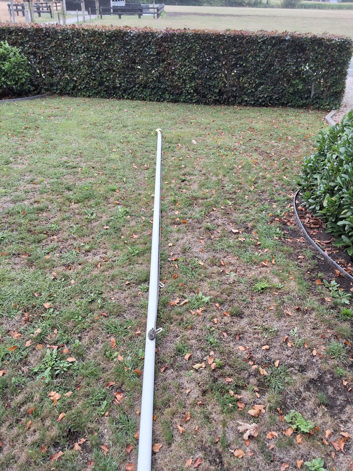 Vlaggenmast wit 600cm, Ophalen, Gebruikt