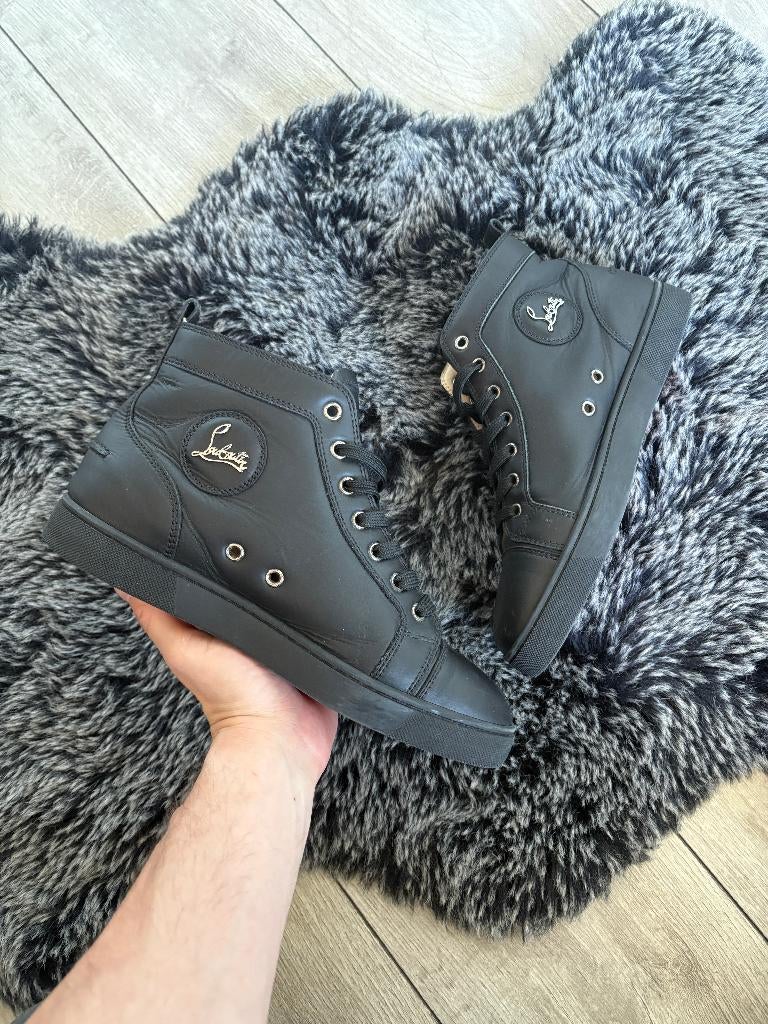 Christian Louboutin Louis Flat Hightop Black Size 40, Christian Louboutin, -, Zwart, -