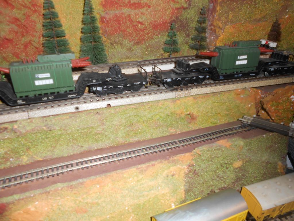 Märklin 4617 2x, 2 diepladers beladen met een groene trafo, Wisselstroom, Treinset, Ophalen of Verzenden, Zo goed als nieuw