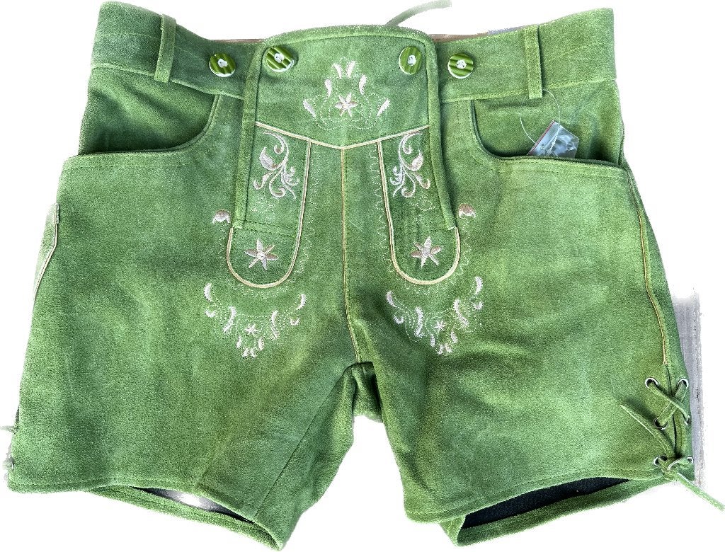 Dames lederhose maat 38 tm 44 groen, Trachtenmode.nl, Maat 42/44 (L), Nieuw, Ophalen of Verzenden