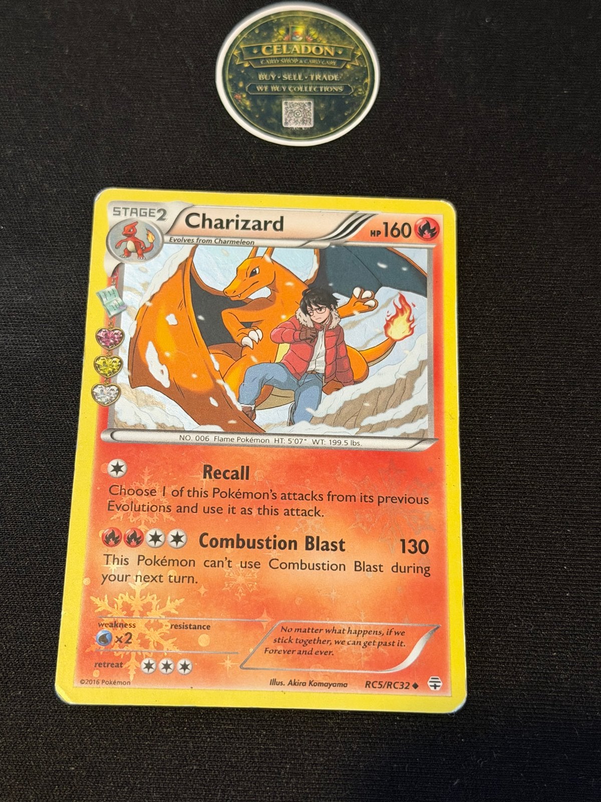 Charizard Pokémon kaart - RC5/RC32 - Generaties, Ophalen of Verzenden, Gebruikt, Losse kaart