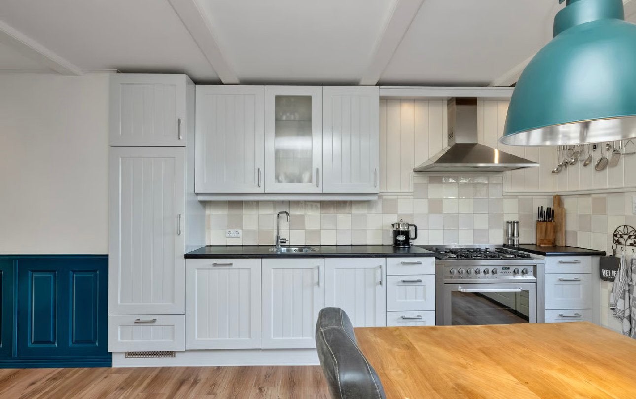 Landelijke keuken inclusief aperatuur, Huis en Inrichting, Ophalen, Gebruikt, Overige typen, Hoogglans of Gelakt