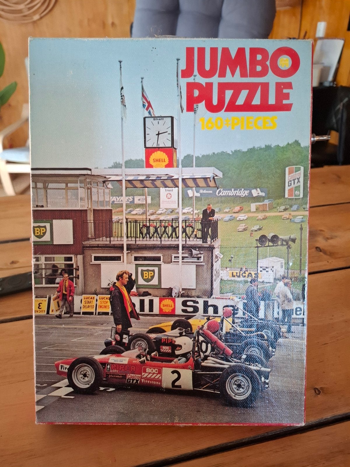 Vintage jumbo legpuzzel raceauto's, Verzamelen, Automerken, Motoren en Formule 1, Ophalen of Verzenden, Gebruikt, Auto's