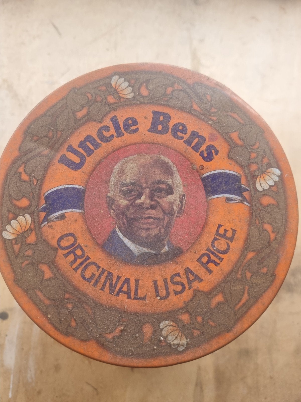 Vintage Uncle Ben's Rijst Blik - Origineel USA Rice, Ophalen of Verzenden, Gebruikt, Overige, Overige merken