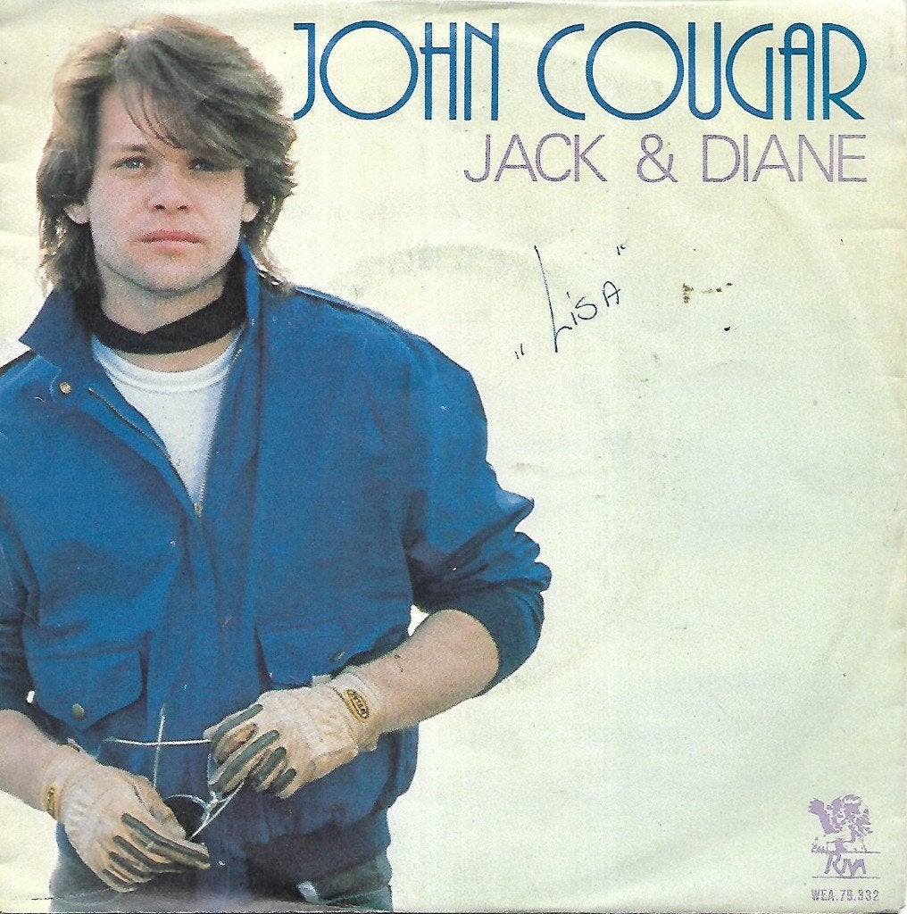 John Cougar - Jack & Diane, Fotohoes, Ophalen of Verzenden, Gebruikt, Pop