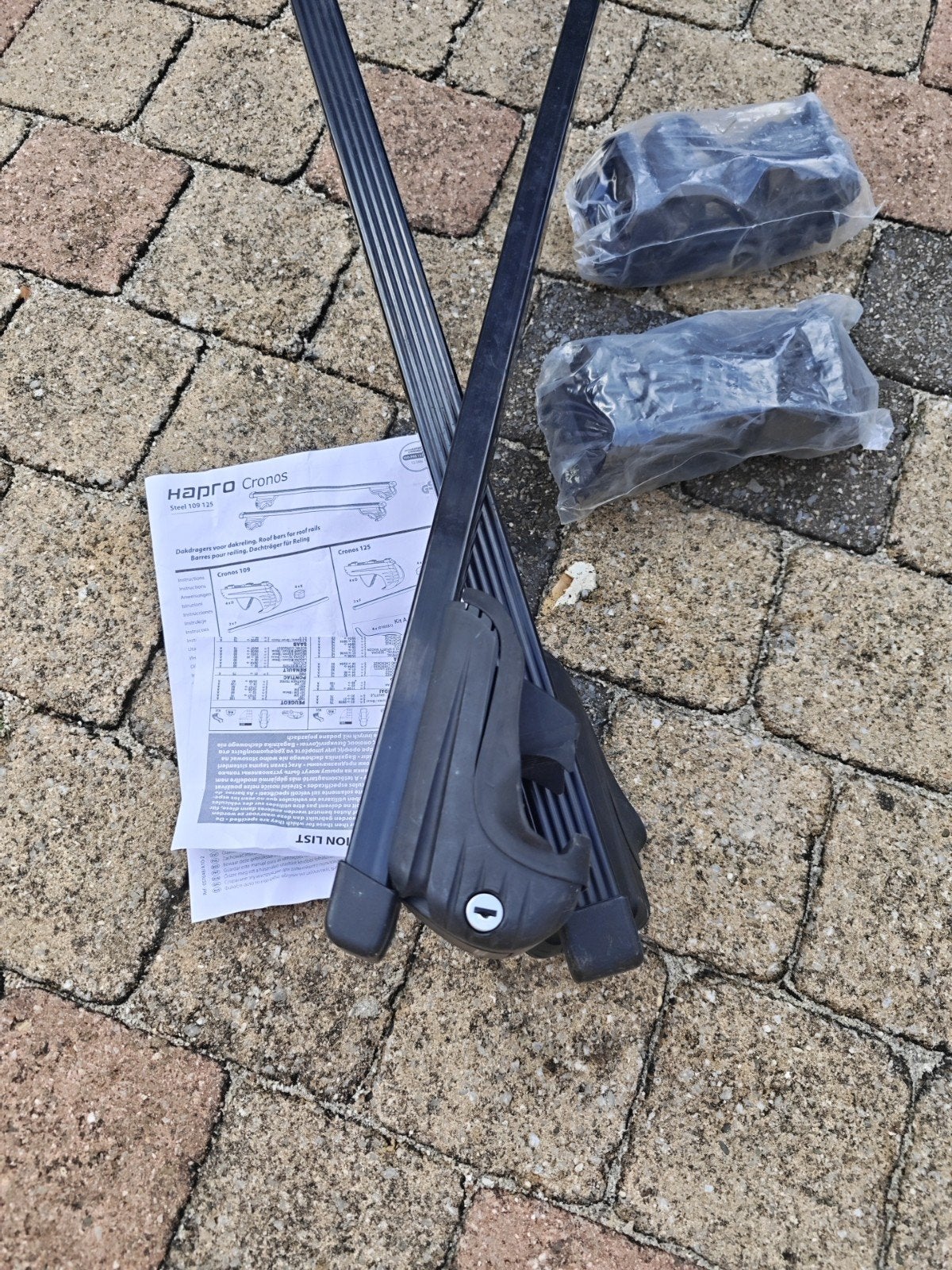Hapro Cronos Steel 125 dakdragers - Zo goed als nieuw, Auto diversen, Ophalen, Gebruikt
