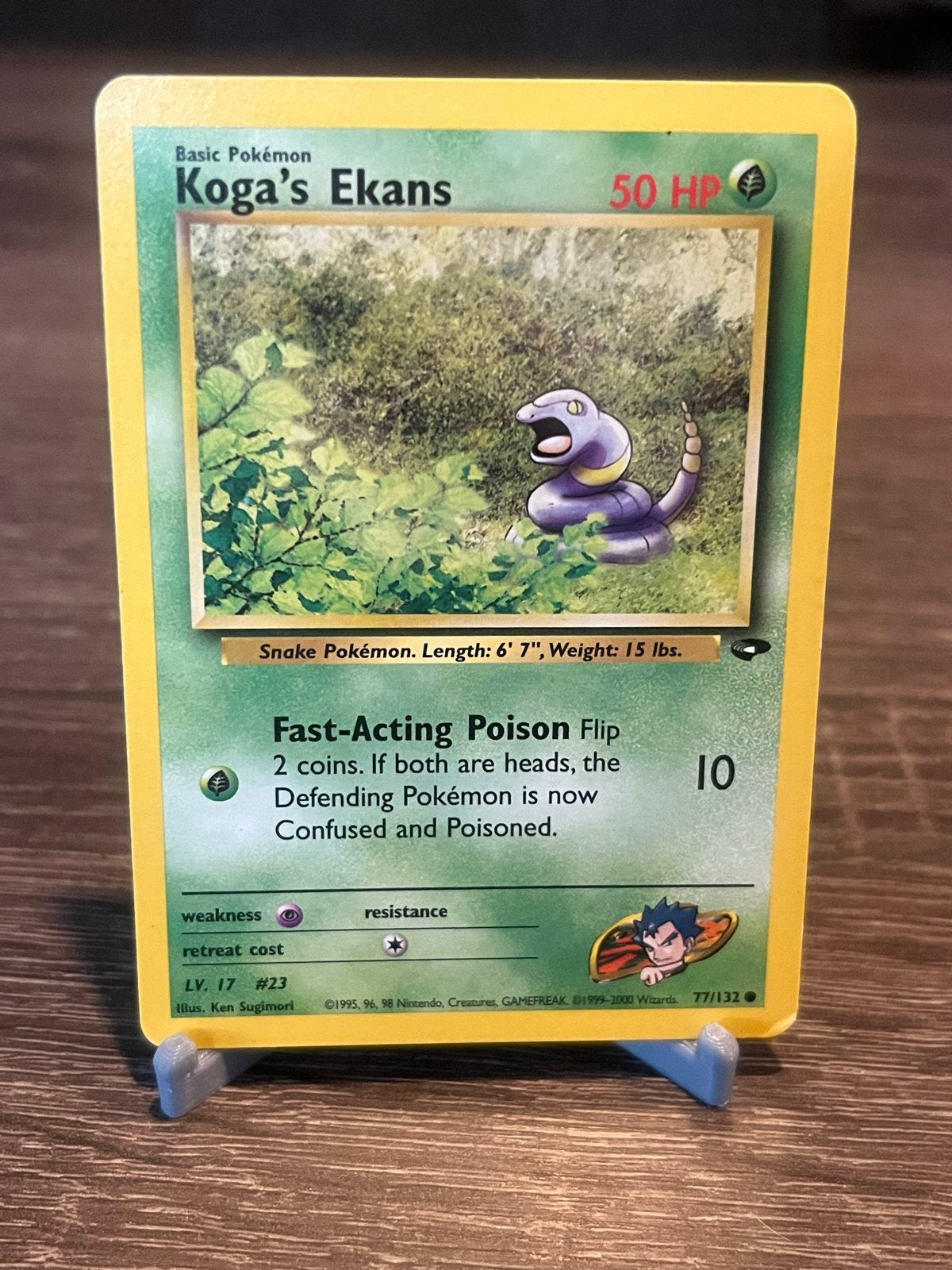 Koga's Ekans (77/132) - Gym Challenge -  Good, Ophalen of Verzenden, Gebruikt, Losse kaart