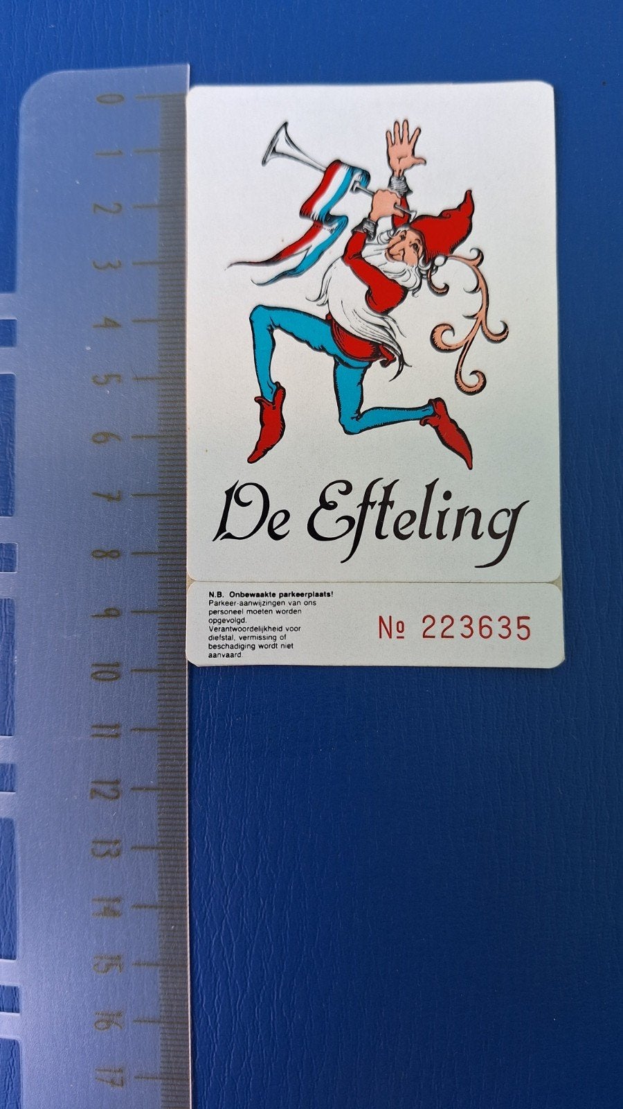 nieuwe izgs oude sticker Efteling parkeren., Ophalen of Verzenden, Nieuw, Overige typen