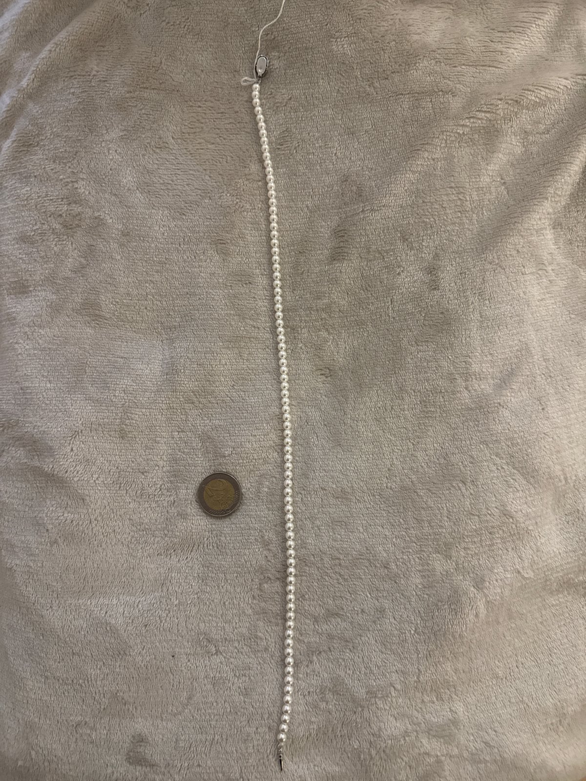 Nieuwe Witte Zoetwater Parelketting - Zilver - 41-42 cm, Wit, Nieuw, Ophalen of Verzenden, Met edelsteen