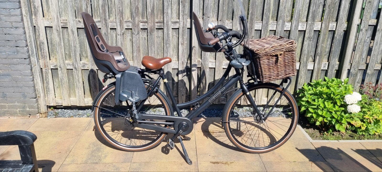 Bsp moederfiets met zitjes, Ophalen, Gebruikt, BSP