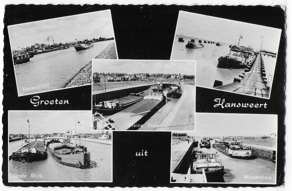Hansweert   gelopen Ansichtkaart   ( B8412 ), Ophalen of Verzenden, 1960 tot 1980, Gelopen