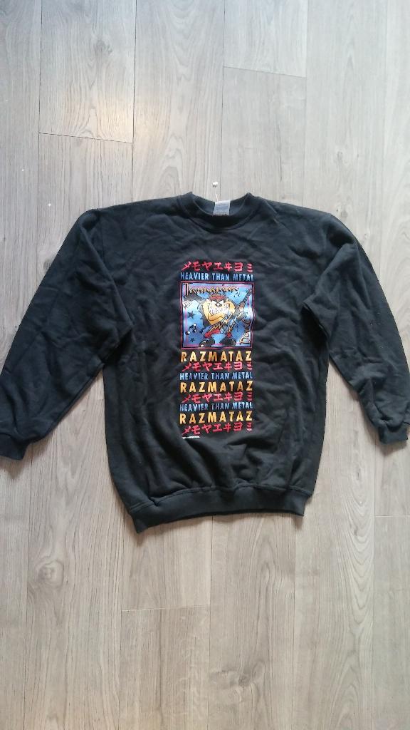 Tazmanian Devil heavier Metal Warner Bros vintage sweater, Verzamelen, Stripfiguren, Zo goed als nieuw, Overige typen, Looney Tunes