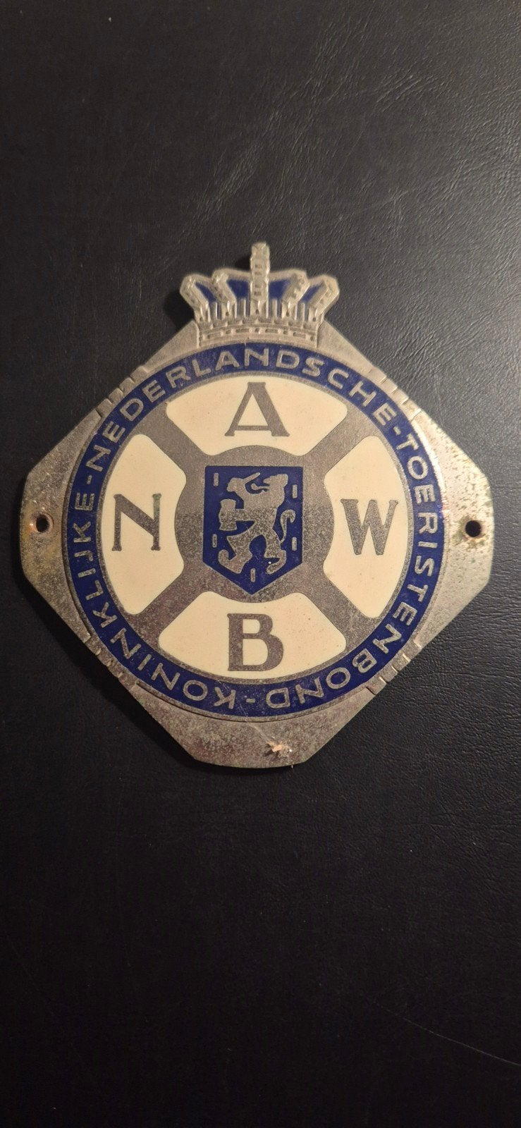 Vintage ANWB Auto/Motor Embleem, Ophalen of Verzenden, Gebruikt, Auto's
