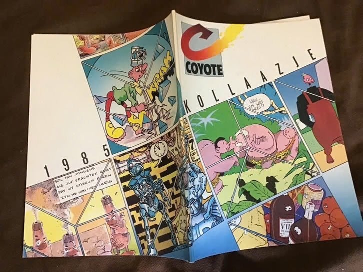Kollazje door tekenkollektief Coyote., Eén stripboek, Ophalen of Verzenden, Gelezen