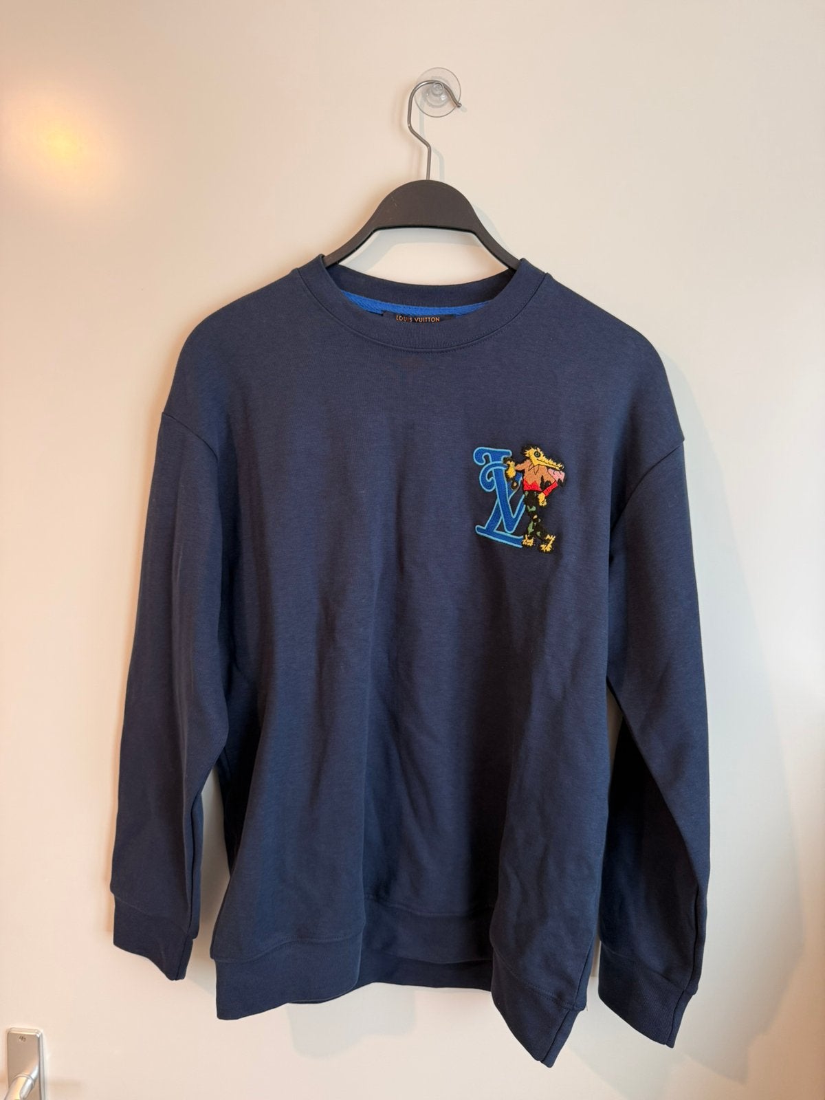 Gloednieuwe Louis Vuitton Trui Sweater Donkerblauw Maat L, Ophalen of Verzenden, Nieuw, Maat 52/54 (L), Blauw