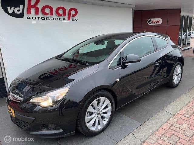 Opel Astra GTC 1.4 Turbo Design Edition, Auto's, Opel, Gebruikt, Zwart, 4 cilinders, 700 kg