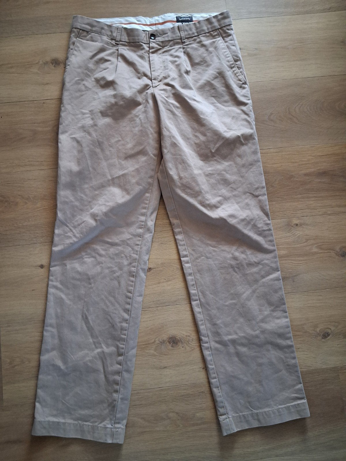 Nette Dockers Chino Beige W34 L34 - 100% Katoen, Beige, Overige maten, Ophalen of Verzenden, Zo goed als nieuw