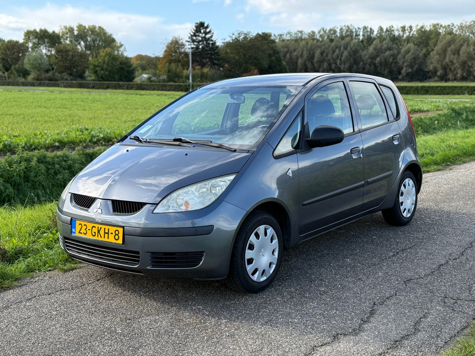 Mitsubishi Colt 1.3 CZ5 2008 Grijs, Auto's, Stof, 31 €/maand, Colt, Origineel Nederlands