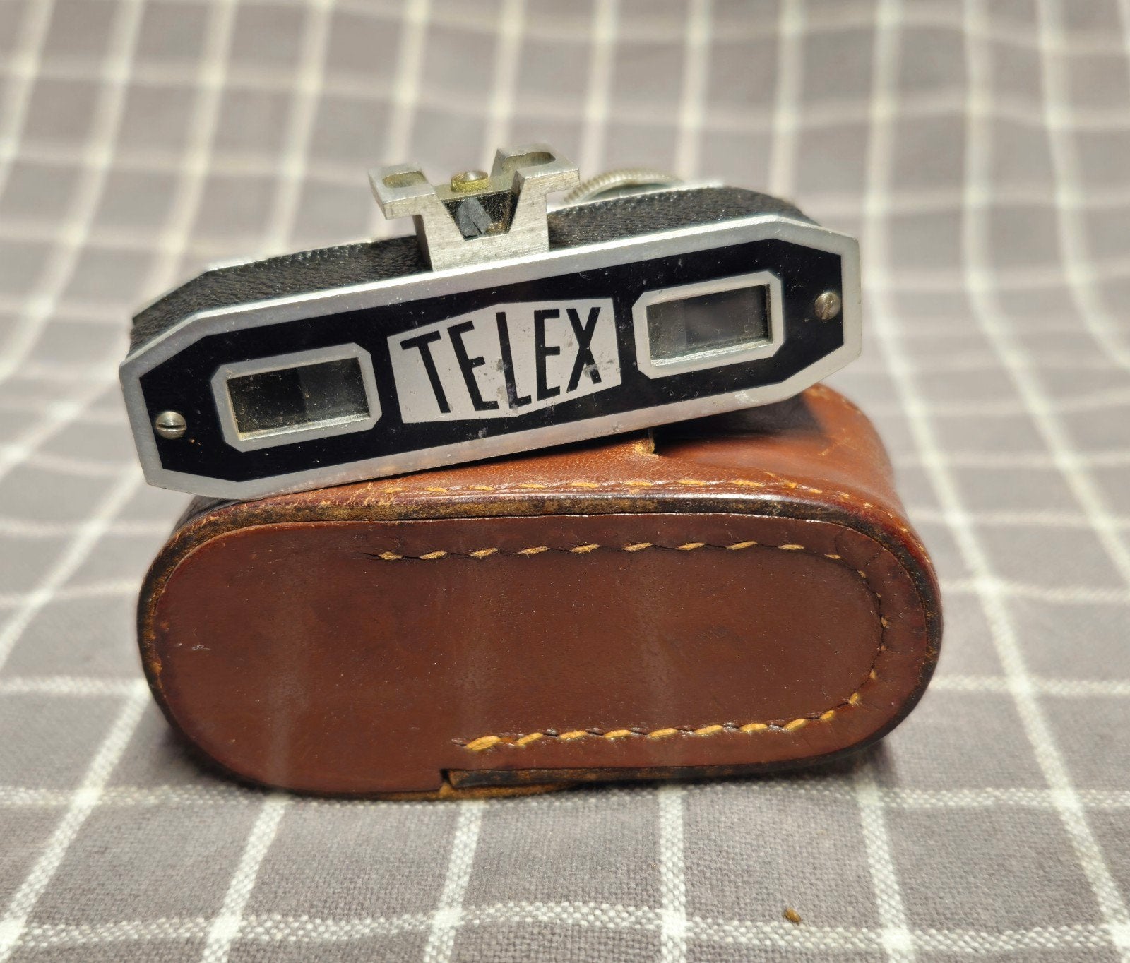 Vintage Telex Afstandsmeter met Lederen Tas, Ophalen of Verzenden, Compact, Overige Merken