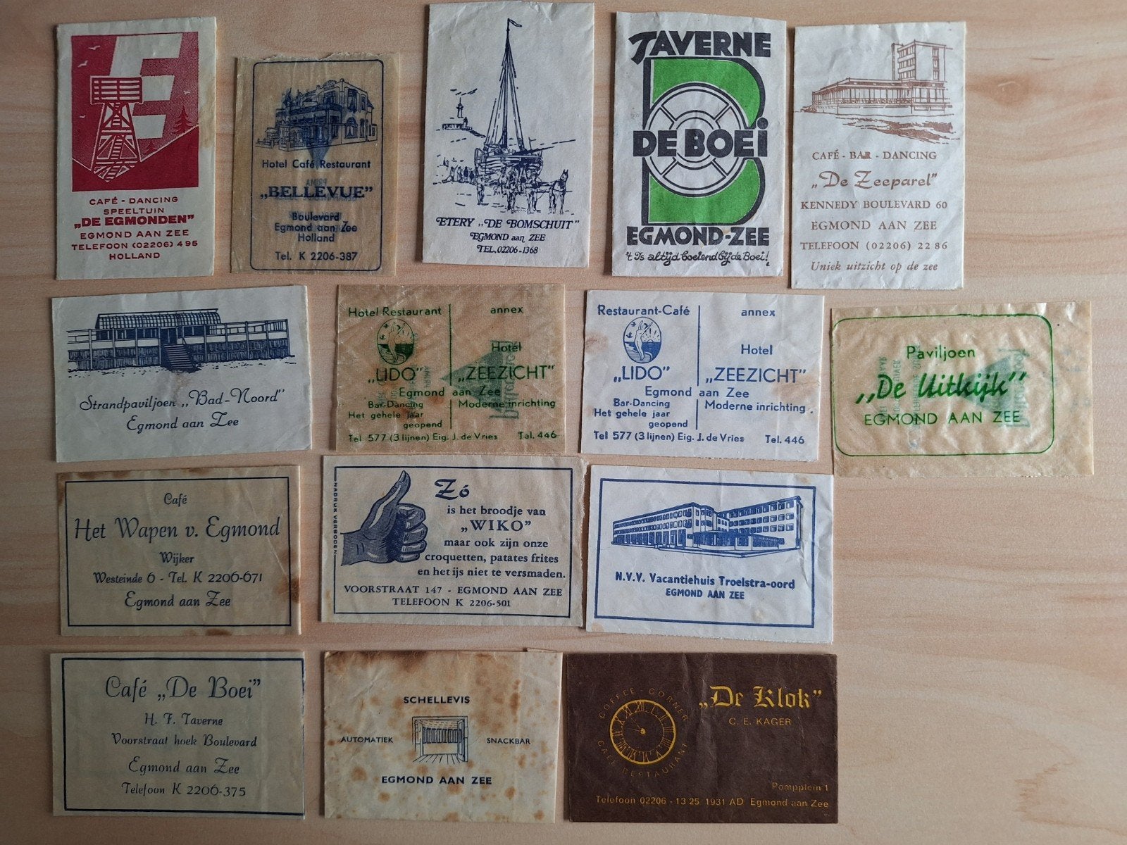Partij oude suikerzakjes uit Egmond aan Zee, Verzenden, Nederland