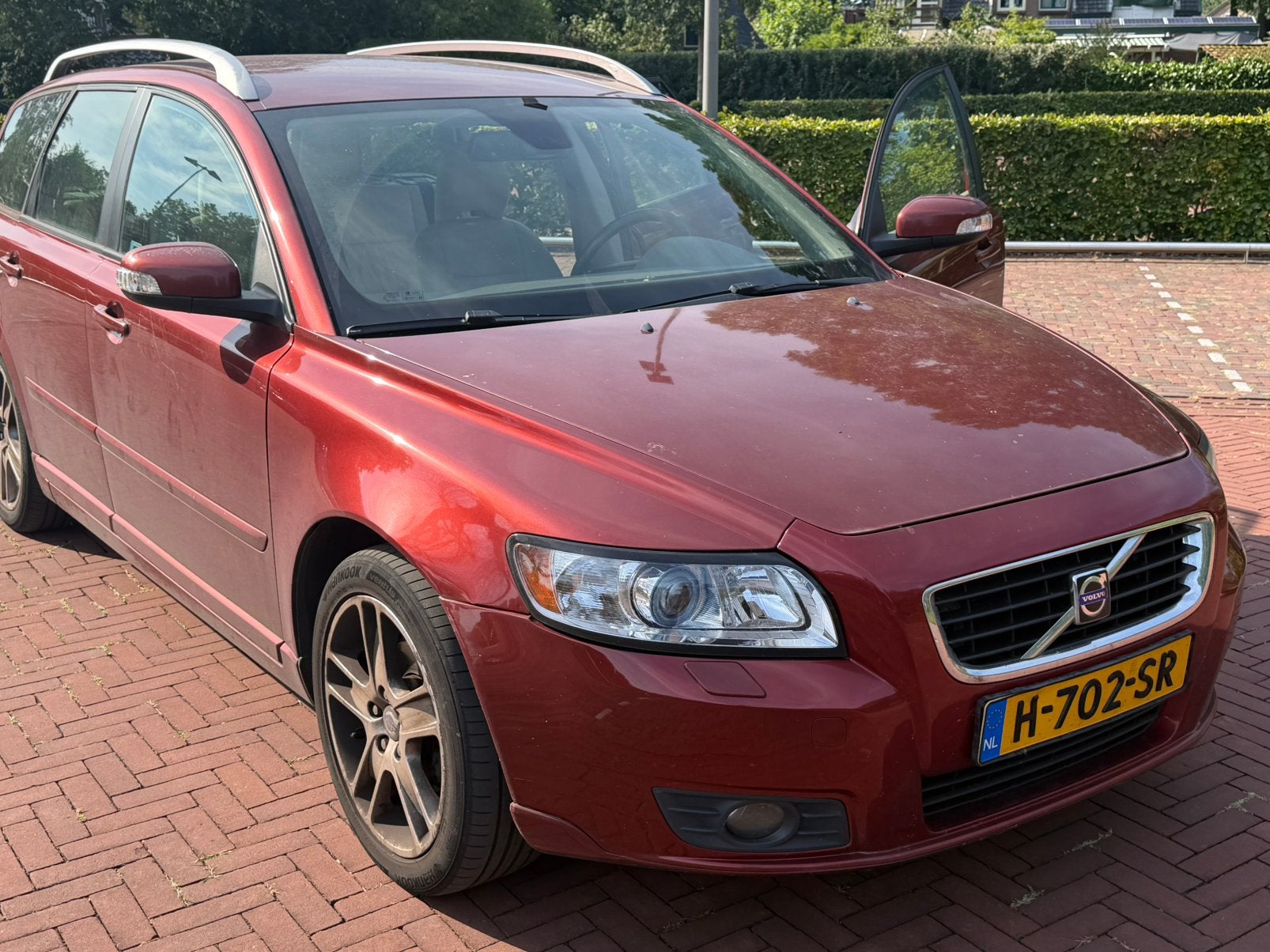 Volvo V50 1.8 Flexifuel 2008 Rood, Auto's, Volvo, Particulier, V50, Benzine, C, Stationwagon, Handgeschakeld, Geïmporteerd, Rood