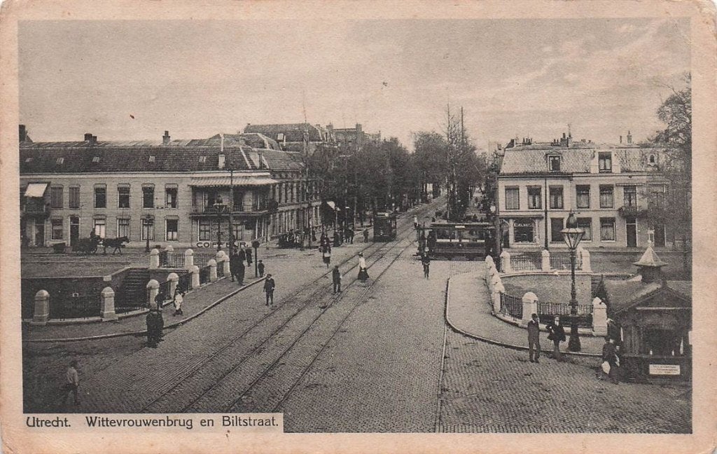 703-201-003 Utrecht Wittevrouwenbrug En Biltstraat, Verzenden, Voor 1920, Utrecht