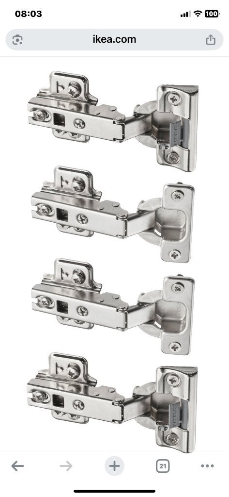 Gezocht; IKEA KOMPLEMENT Scharnier 302.145.04, Ophalen of Verzenden, Binnendeur, Minder dan 200 cm