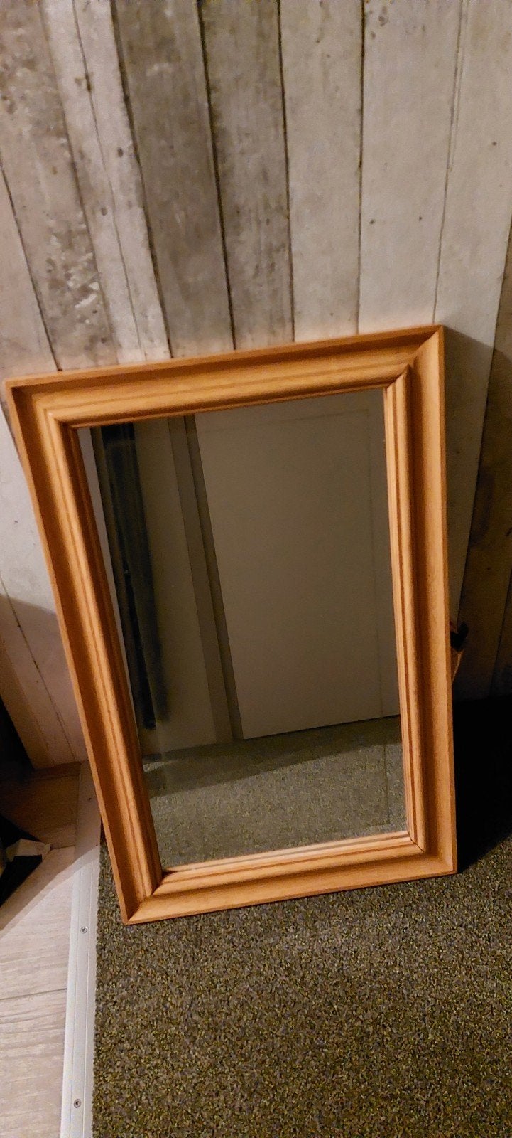 Spiegel met houten lijst, Ophalen, Rechthoekig, Minder dan 50 cm, Minder dan 100 cm