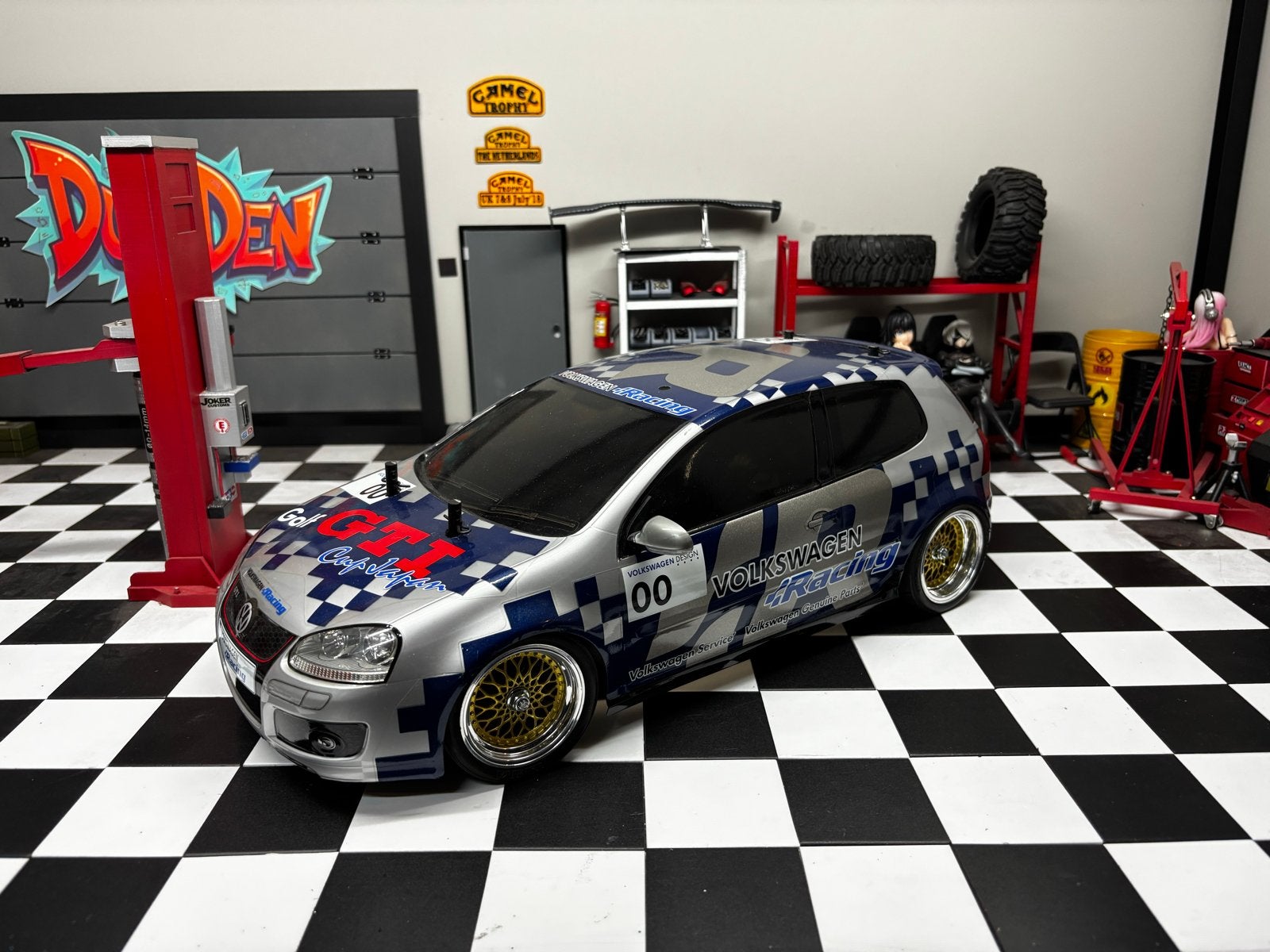 RC Volkswagen Golf GTI Onroad Auto - Zo goed als nieuw, Hobby en Vrije tijd, Modelbouw | Radiografisch | Auto's, Elektro, Ophalen of Verzenden