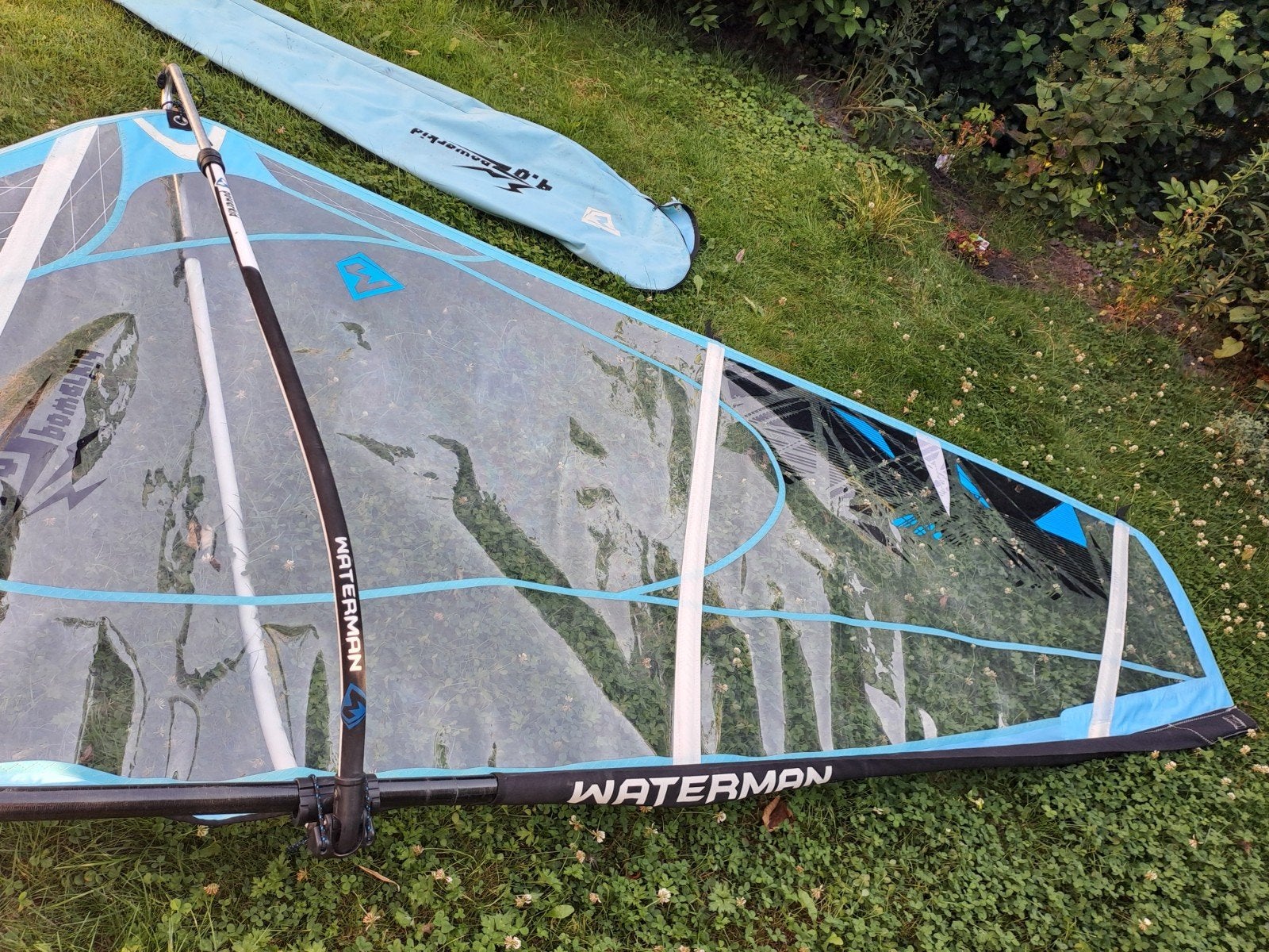 Windsurfzeil Waterman 4.0 Powerkid met giek en mast, Ophalen of Verzenden, Gebruikt, Zeil