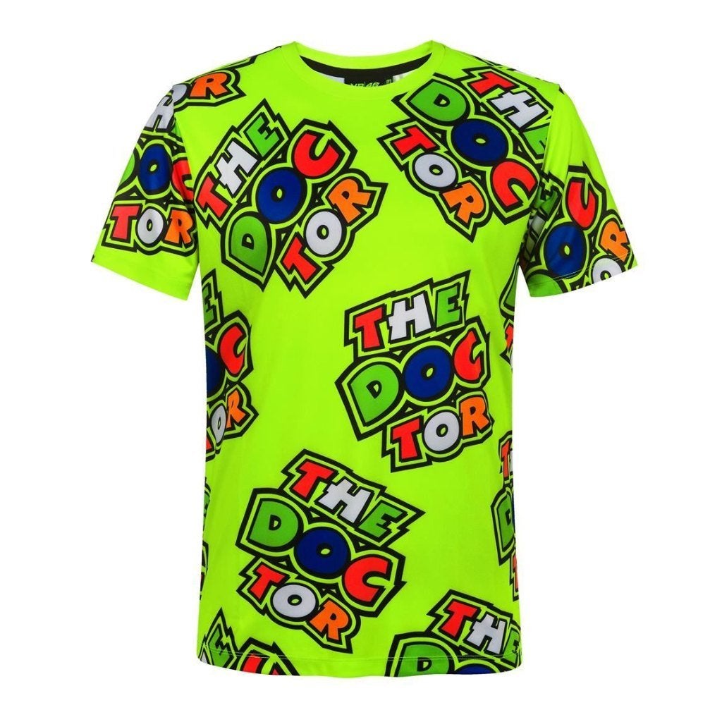 Valentino Rossi all over the doctor t-shirt maat M nu 20, Maat 48/50 (M), Geel, Nieuw, Ophalen of Verzenden
