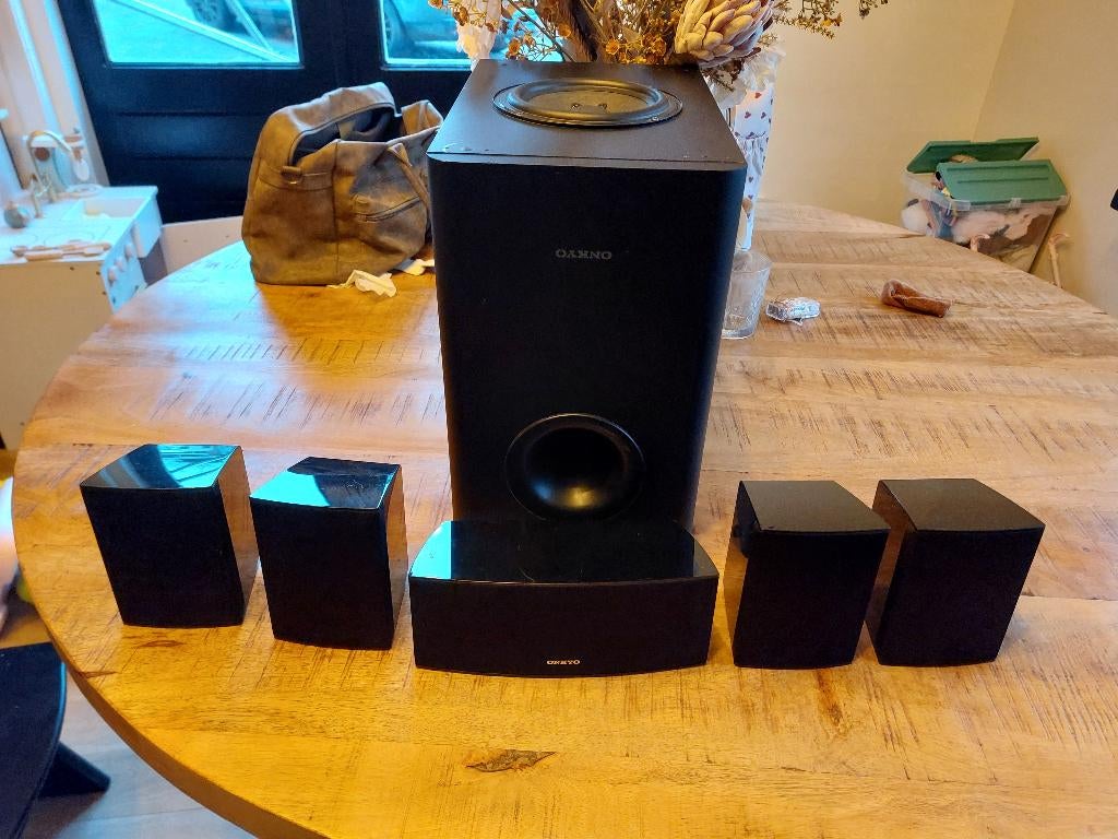 Onkyo HTP-395 5.1 Speakerset, Overige merken, Ophalen of Verzenden, Zo goed als nieuw, Complete surroundset