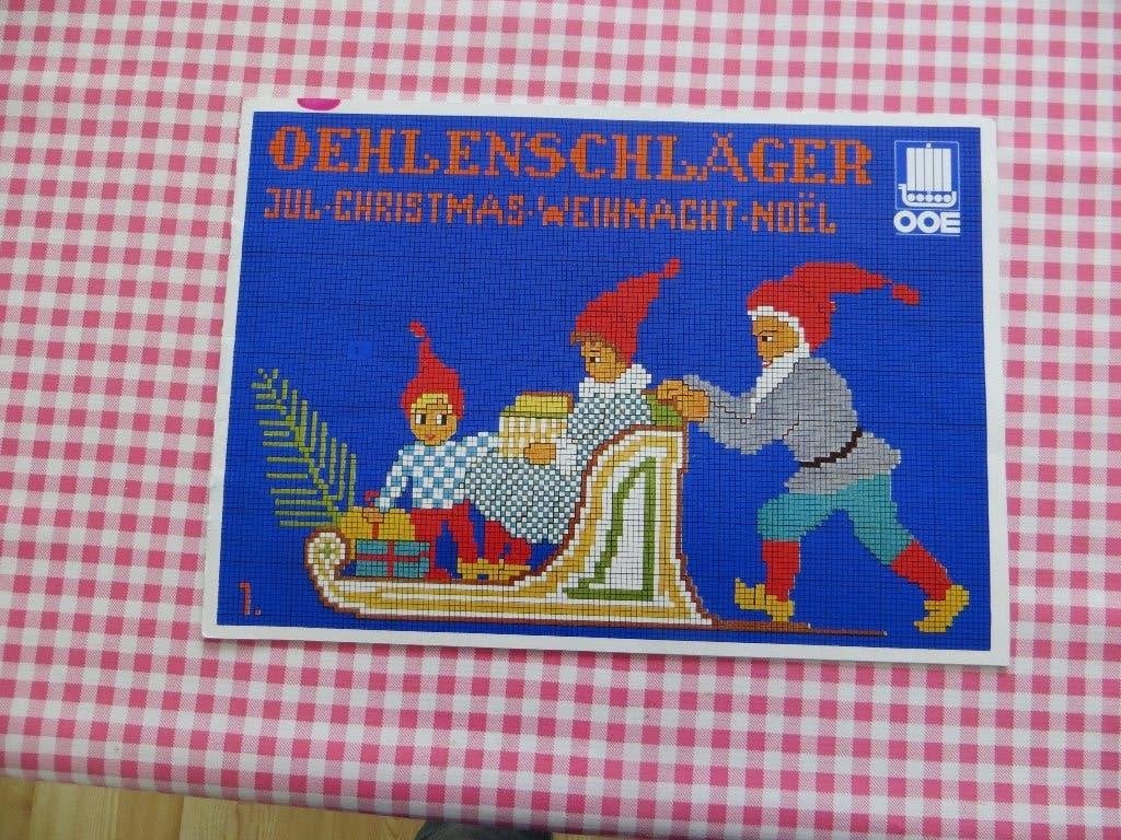 borduurpatroon/Christmas/Kerstmis/Borduren/Kerstkaart/Kerst, Ophalen of Verzenden, Zo goed als nieuw, Handborduren, Patroon