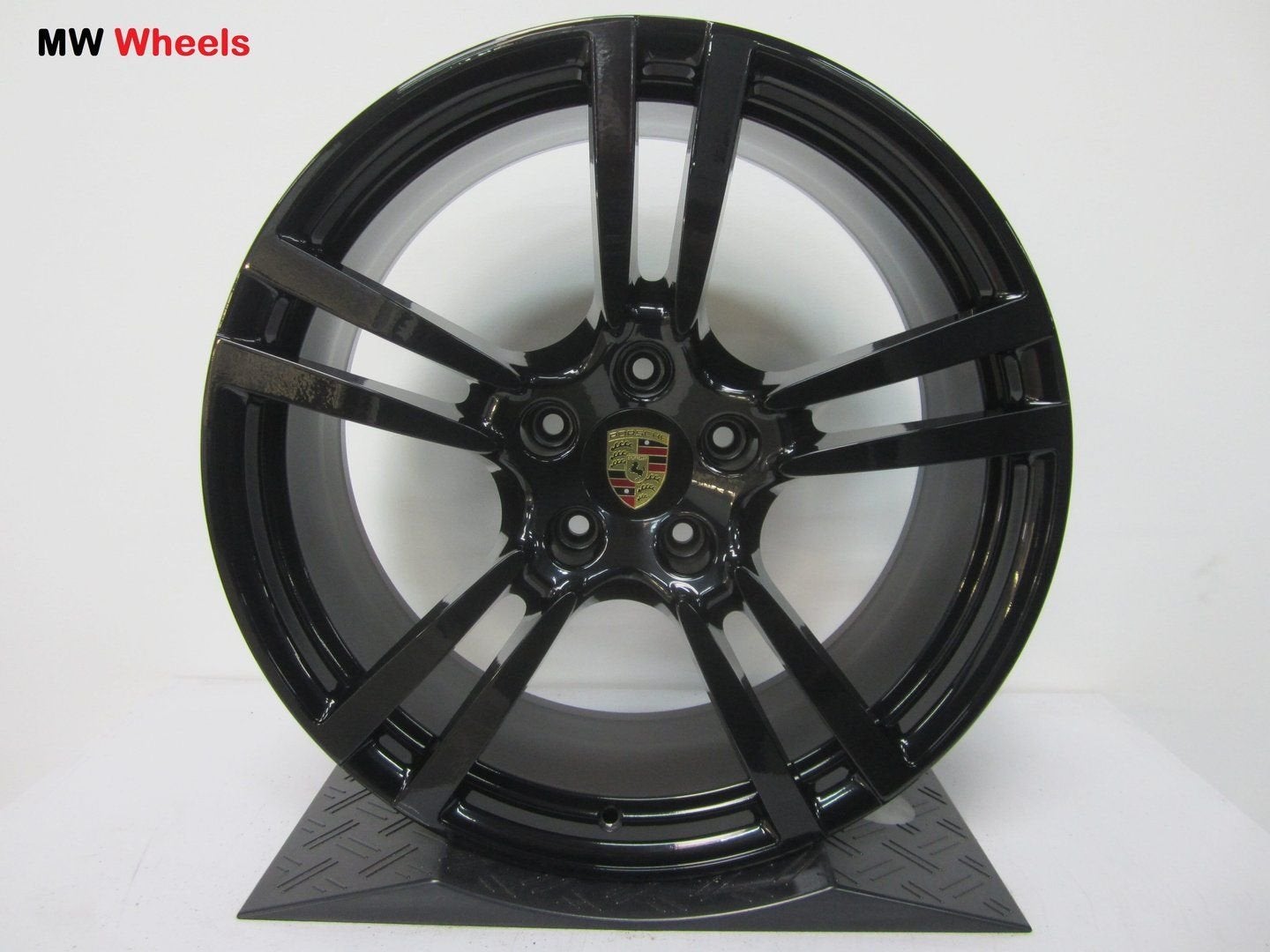Porsche 21 inch Origineel Cayenne Turbo II velgen zwart, Auto-onderdelen, Banden en Velgen, Velg(en), -, -, Nieuw