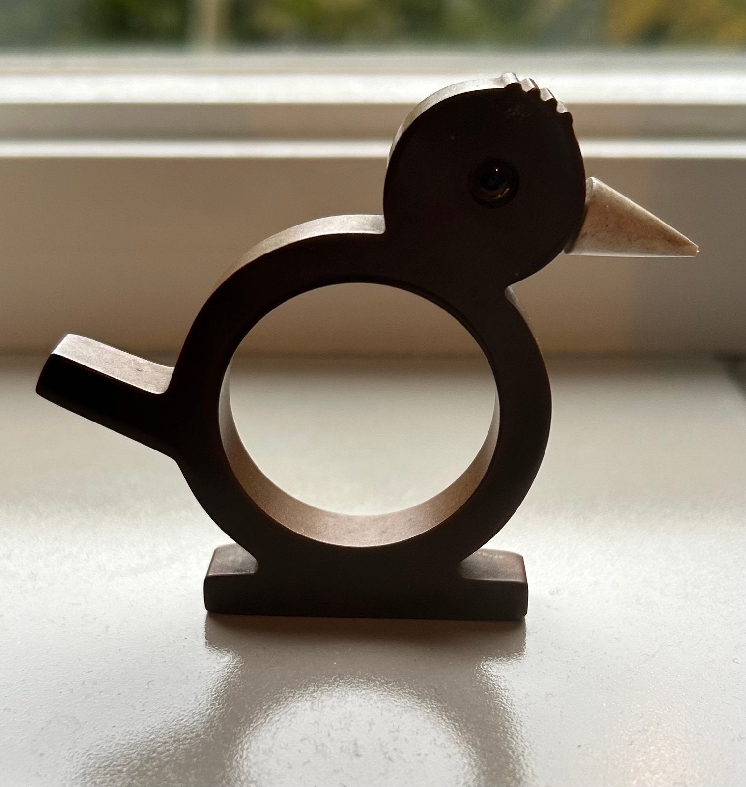 Art deco bakelieten servetring – eend met ingezet oogje, Antiek en Kunst, Ophalen of Verzenden