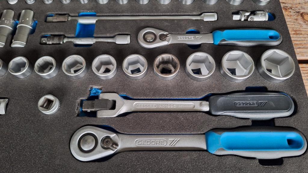 Gedore 2005 CT4-U-20 dopsleutel-set 1/"-1/2" Nieuw., ., Nieuw, Ophalen of Verzenden, .