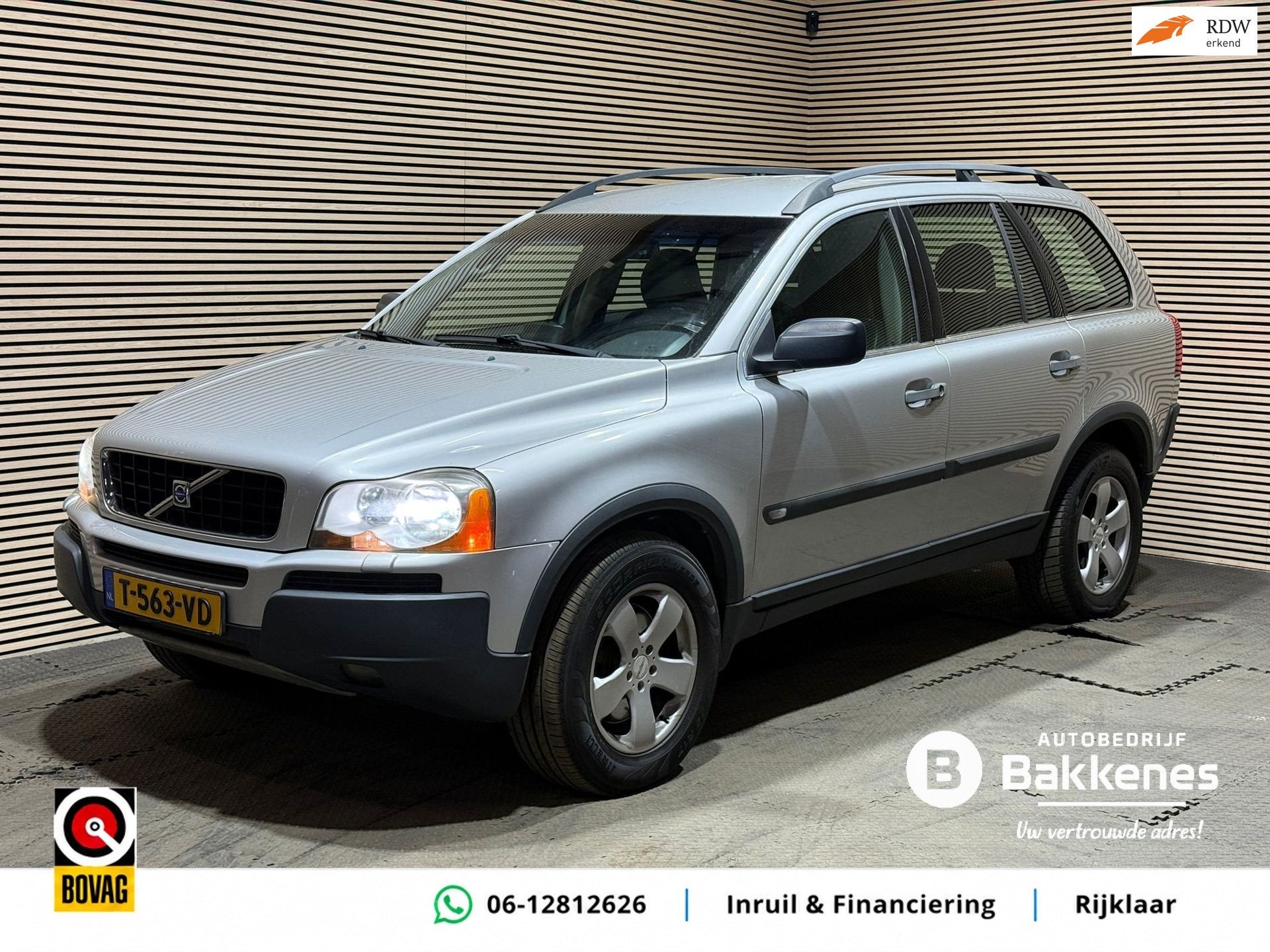 Volvo XC90 2.9 T6 Kinetic | Youngtimer | Automaat | Trekhaak, Auto's, Gebruikt, 138 €/maand, 2922 cc, Leder