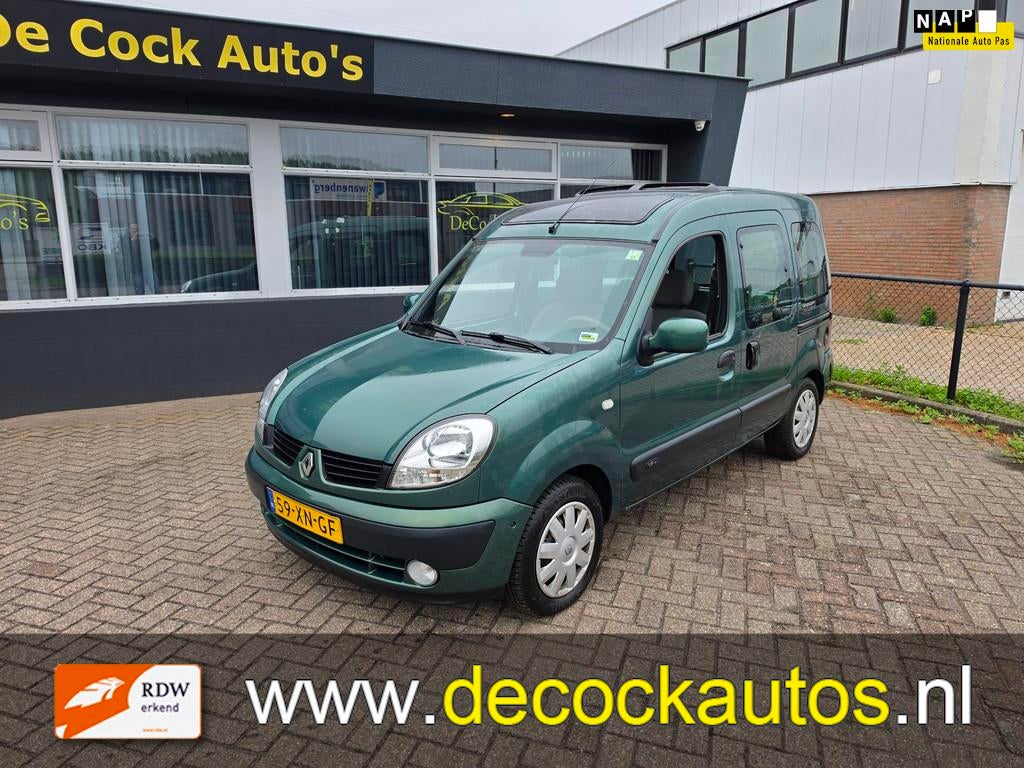 Renault Kangoo 1.6-16V Expression Luxe/AIRCO/TREKHAAK, Auto's, Gebruikt, 49 €/maand, Origineel Nederlands, Bedrijf