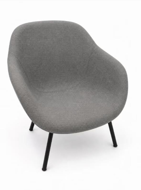 HAY AAL Lounge Chair fauteuil – grijs – A About A Lounge, Ophalen, Nieuw, 75 tot 100 cm, Stof