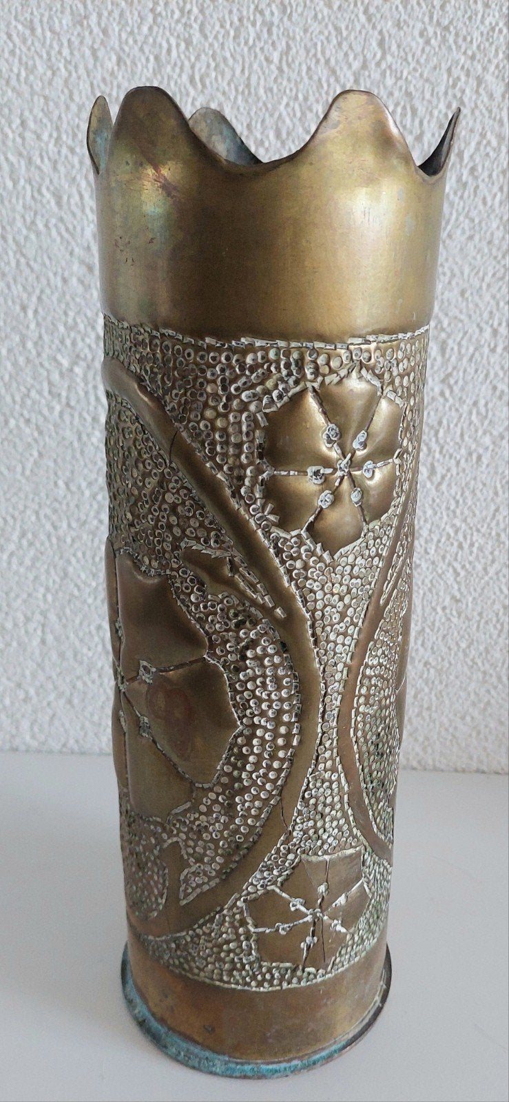 Unieke Trench Art Kanonhuls - Eerste Wereldoorlog, Ophalen of Verzenden