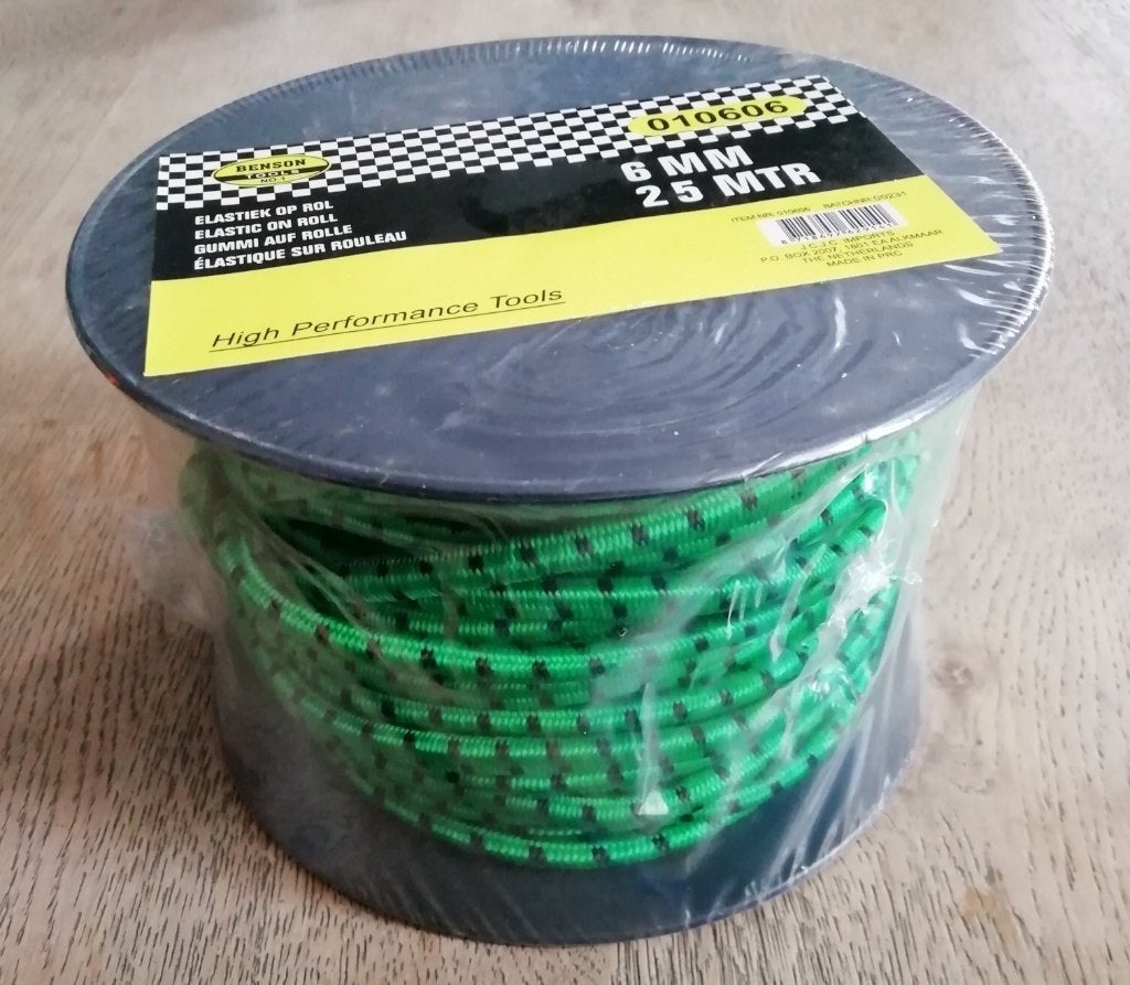 Nieuw Elastiek koord dikte 6 mm lengte 25 meter, Nieuw, Ophalen of Verzenden, Nvt, Nvt