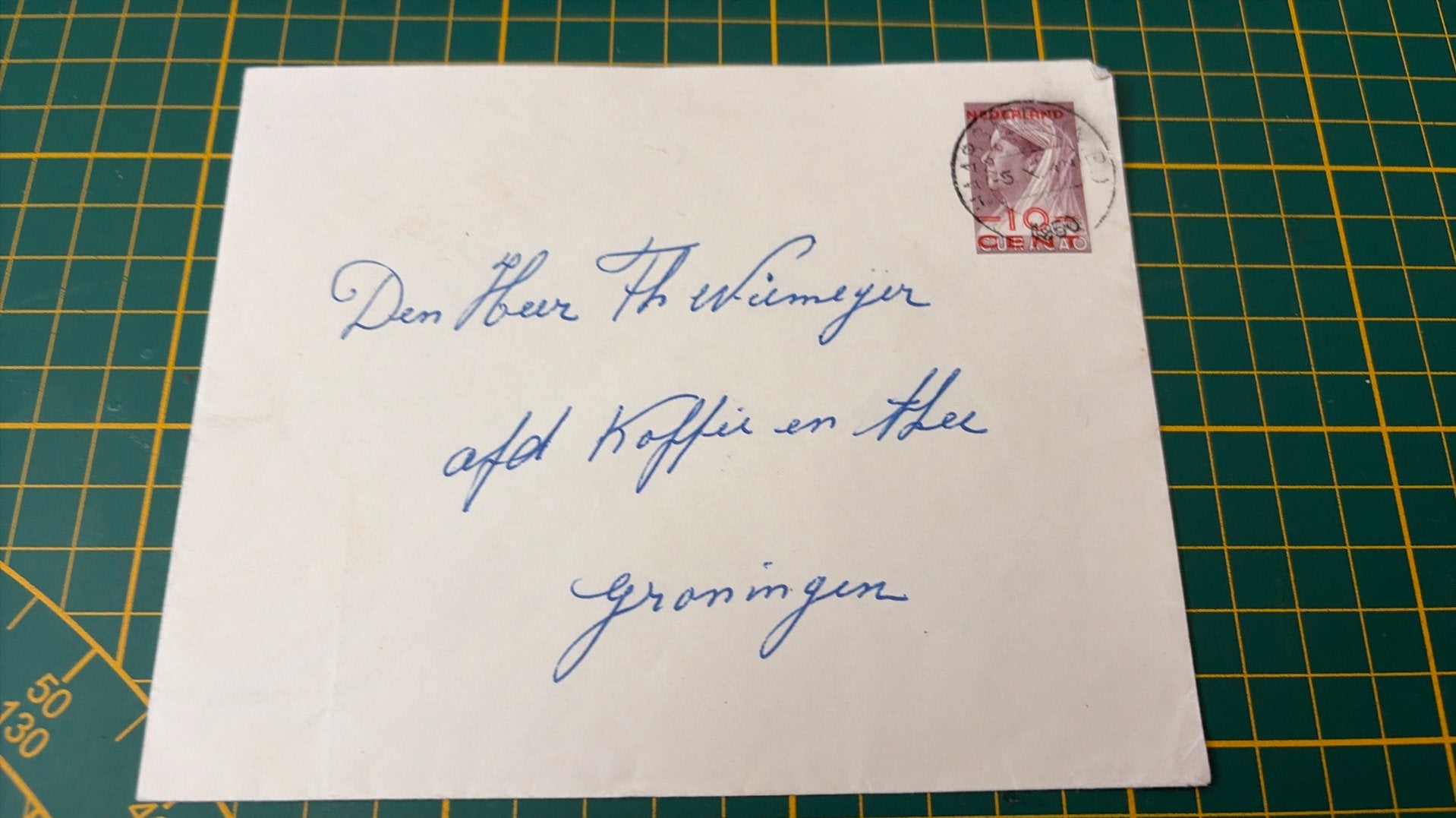 Envelop Curacao gericht aan Th. Niemeijer, Verzenden, Envelop
