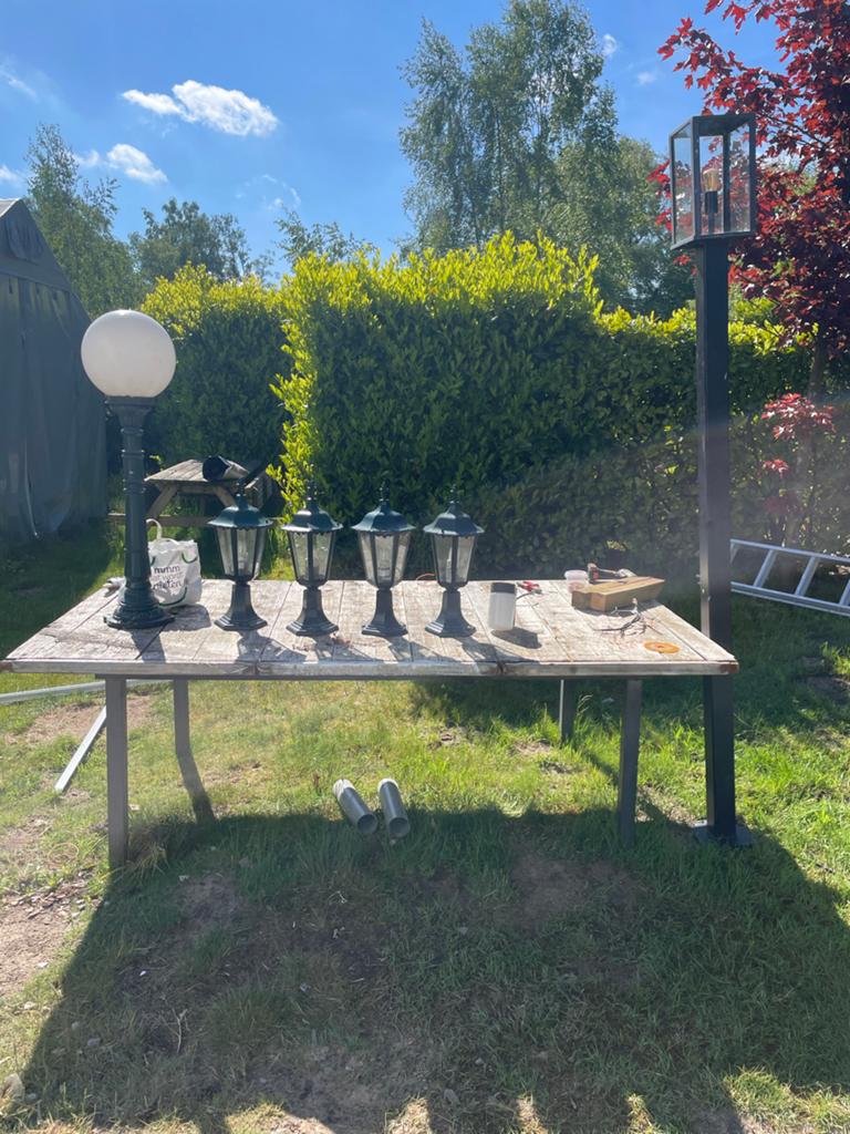 Diverse tuinlampen en lantaarns 10 stuks!!, Gebruikt, Minder dan 50 watt, Staande lamp, Ophalen of Verzenden