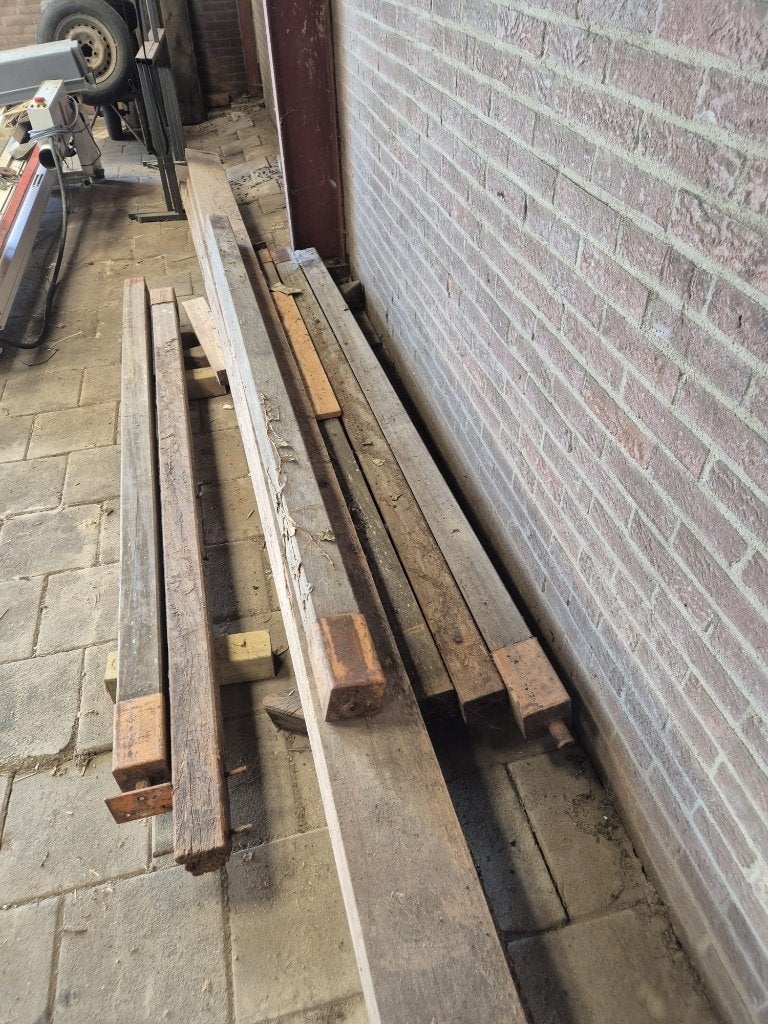 Azobe hout, Ophalen, Gebruikt, 25 tot 50 mm, 300 cm of meer