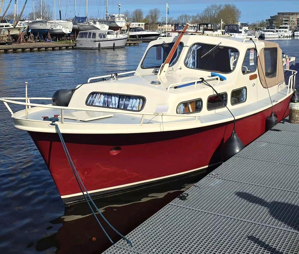 Kaagkruiser van C.a. 1960 - Staal - Uniek schip!, Watersport en Boten, Motorboten en Motorjachten, Ophalen of Verzenden, Staal