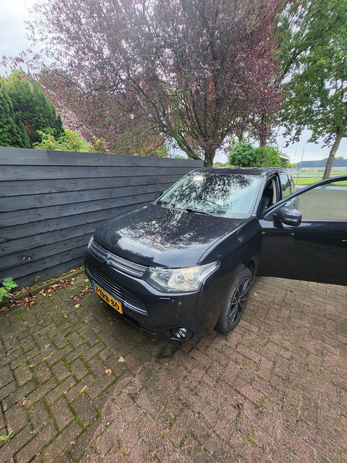 Mitsubishi Outlander 2.0 Dohc Mivec Phev 203pk 4WD CVT 5P, Auto's, 1998 cc, Outlander, Zwart, 4 cilinders