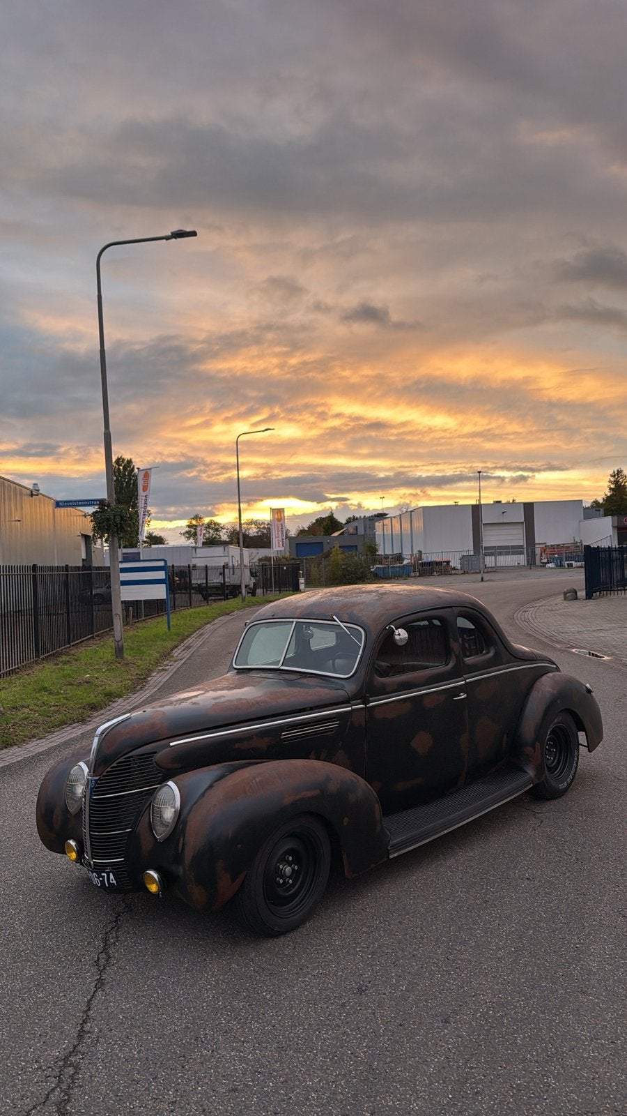 Ford 5 window coupe 1939 V8 automaat patina hotrod, Auto's, Automaat, Achterwielaandrijving, Zwart, Leder