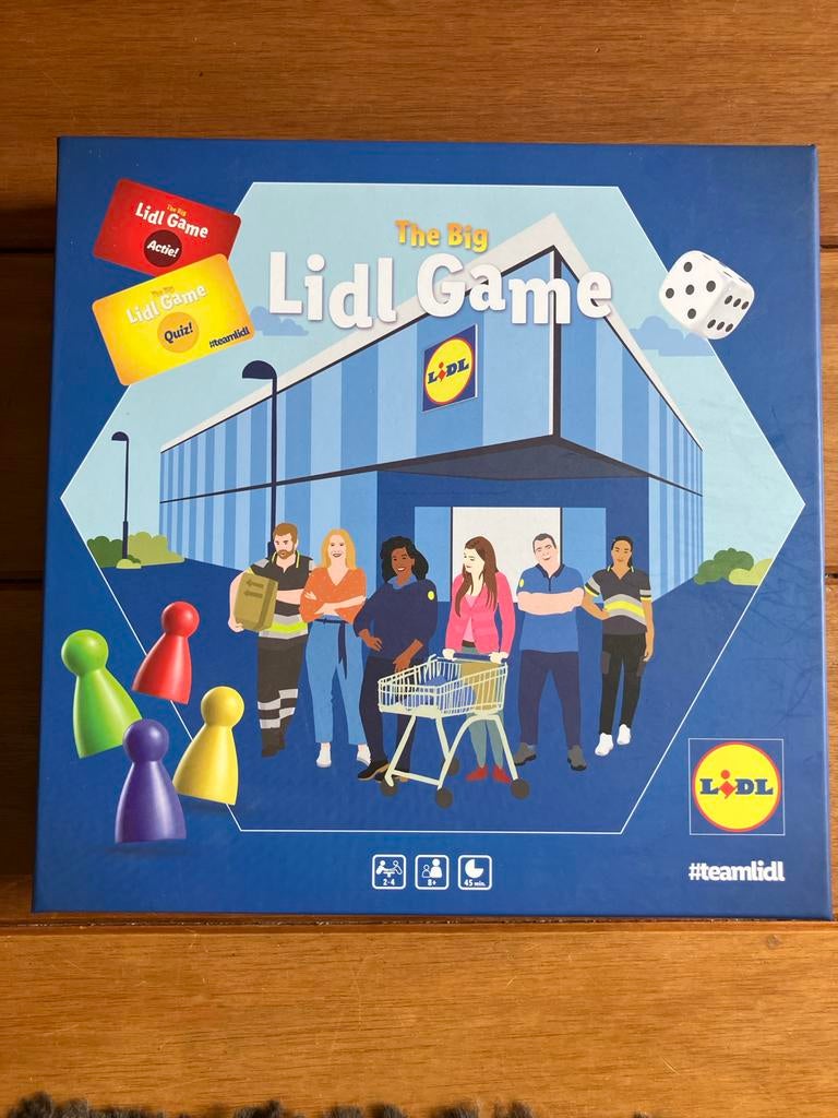 The Big Lidl Game -  bordspel, Hobby en Vrije tijd, Gezelschapsspellen | Bordspellen, Drie of vier spelers, Ophalen of Verzenden