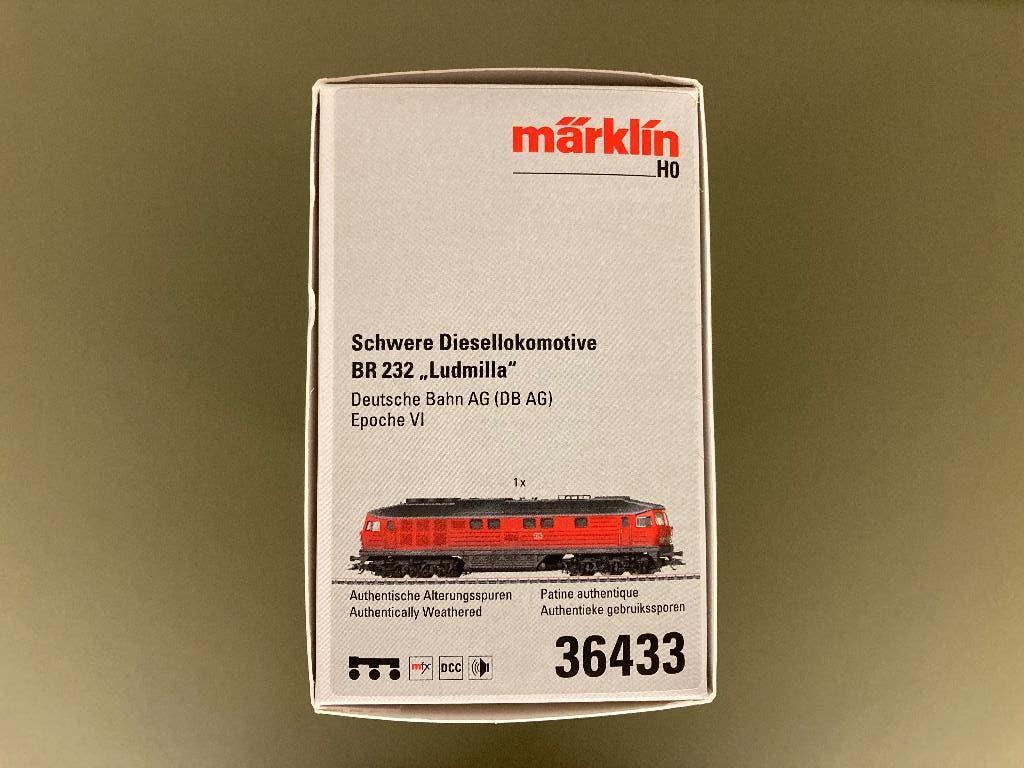 Märklin H0 / 36433 Loc Br 232 ‘Ludmilla’ (DB AG) 1-time, Hobby en Vrije tijd, Modeltreinen | H0, Wisselstroom, Gebruikt, Locomotief